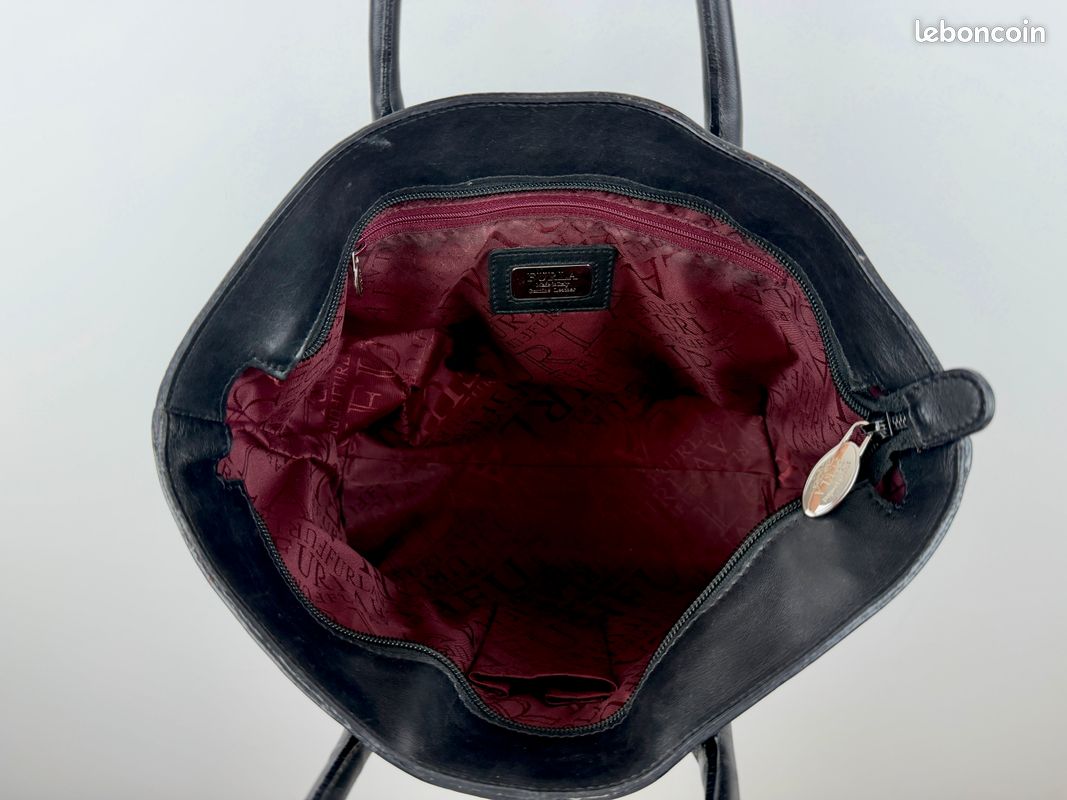 401 - Sac à main – Furla Vintage Cabas - cuir noir (image 11)