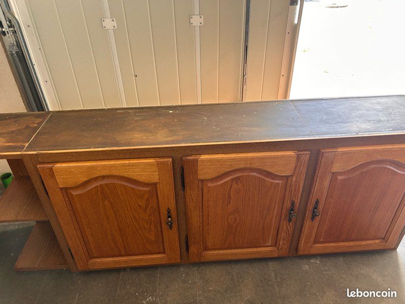 Buffet / meubles en bois – fabrication artisanale – 3 éléments (image 2)