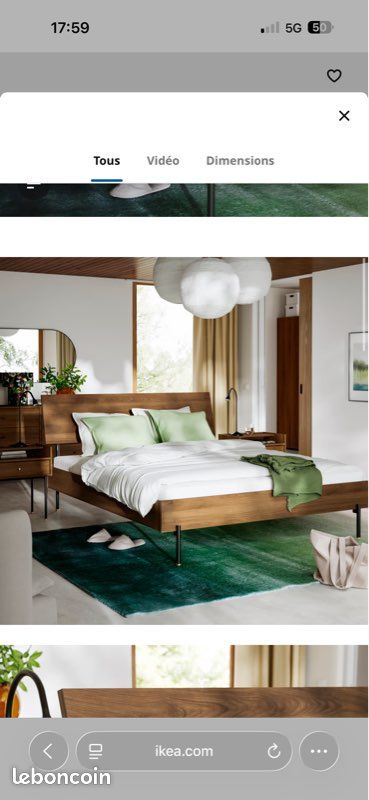 Lit ikea 160x200 neuf jamais servi (image 4)