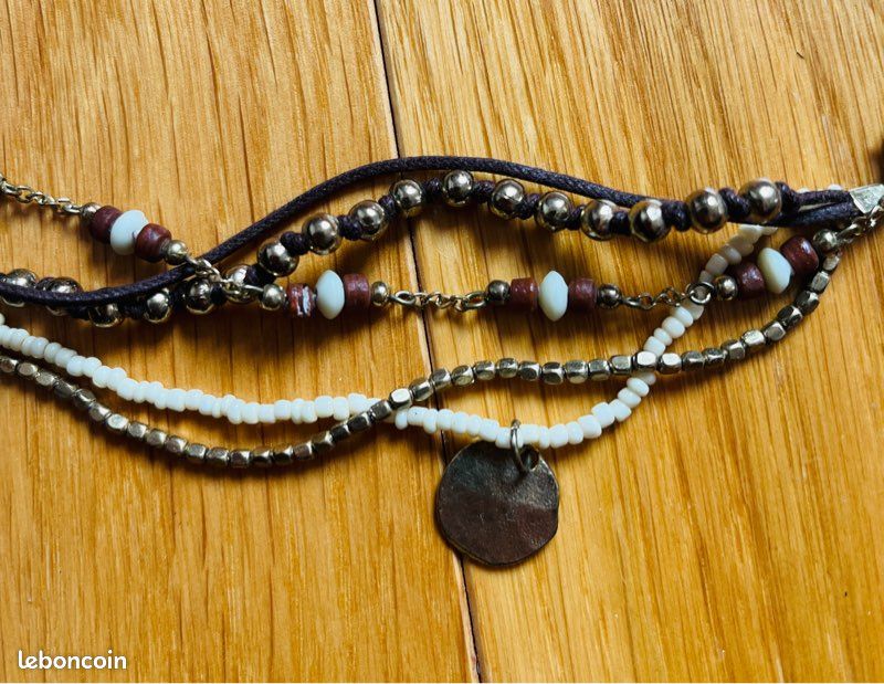 Bracelet multi rangs ethnique neuf, (image 2)