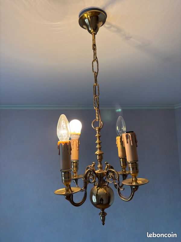 Petit lustre hollandais 4 lumières (image 2)