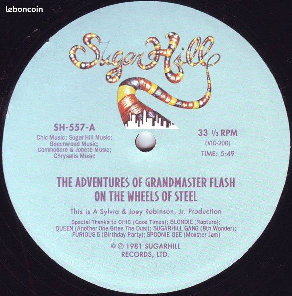 Grandmaster Flash And The Furious Five – The Adventures Of Grandmaster Flash On The Wheels Of Steel / The Birthday Mix - EP - 1981 (image 2)