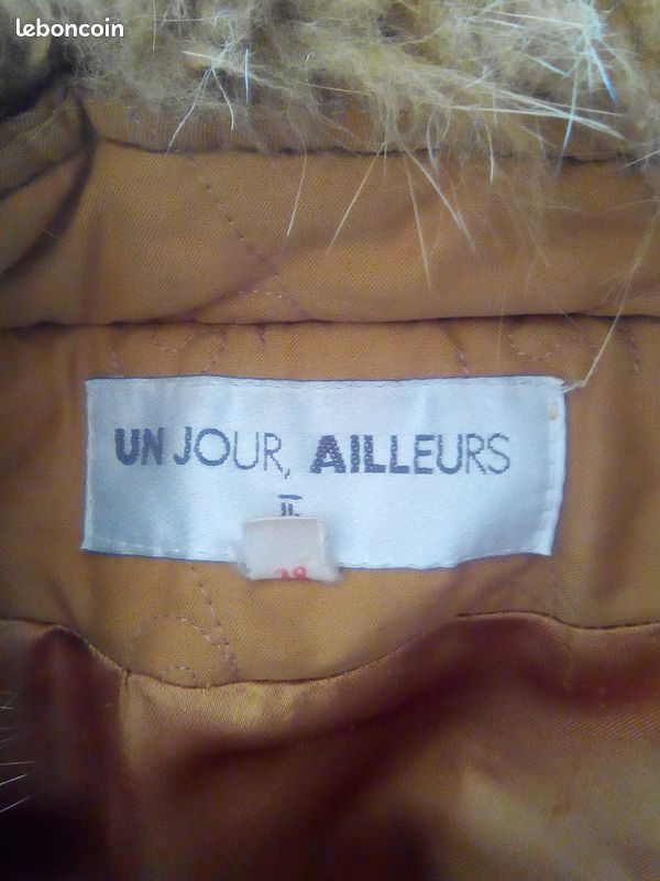 Manteau "Un Jour Ailleurs" T.38, excellent état (image 3)