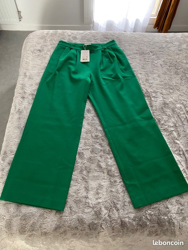 Pantalon vert 44 sezane loulou Vêtements