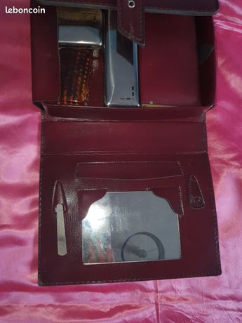 Trousse de toilette vintage complète - 23,5 cm / 18 cm - bon
