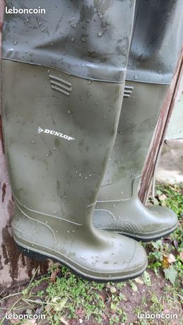 NEUF Bouchon d'orteil en acier Dunlop étanche coffre de pêche échassier vert tai