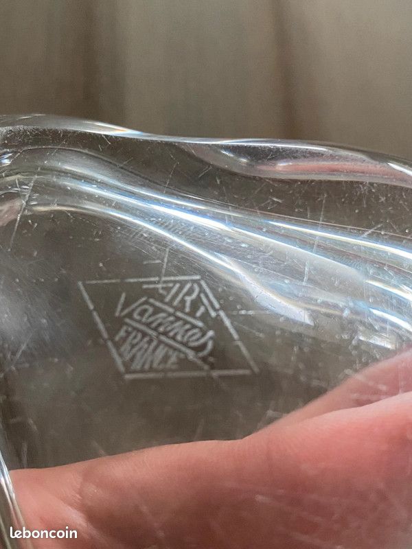 Vide poche poire en cristal Art Vannes vintage (image 6)