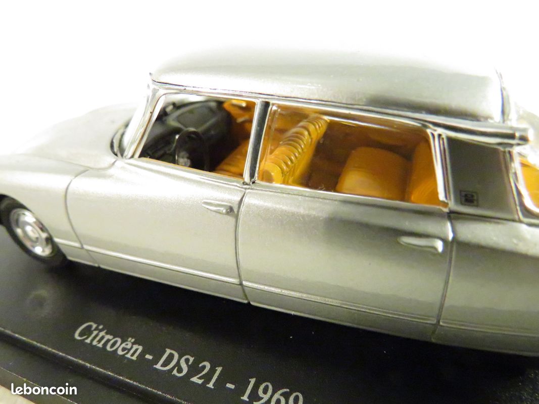Citroën DS 21 grise métal interieur orange 1969 1/43 (image 3)