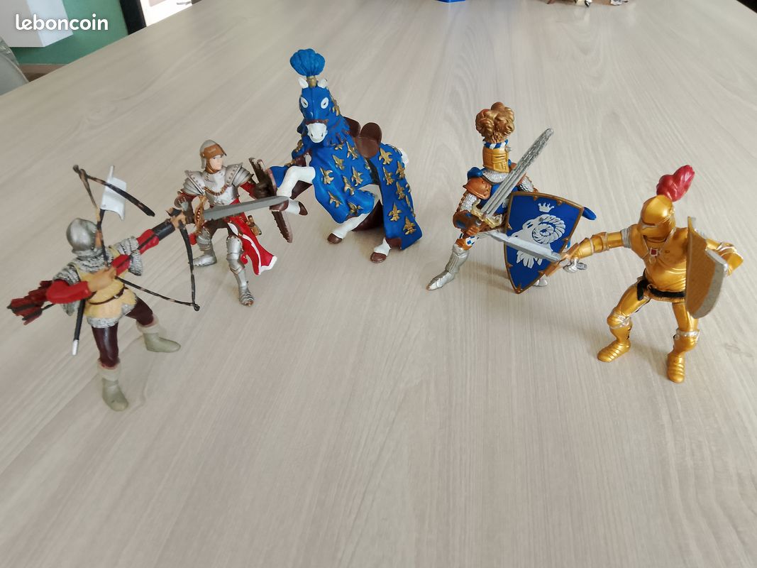 Lot papo chevaliers, archers, cheval (image 1)