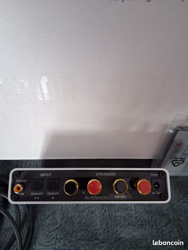 Ampli Stéréo NuForce Dia D'occasion - Entrée Optique TOSLINK - Parfait état