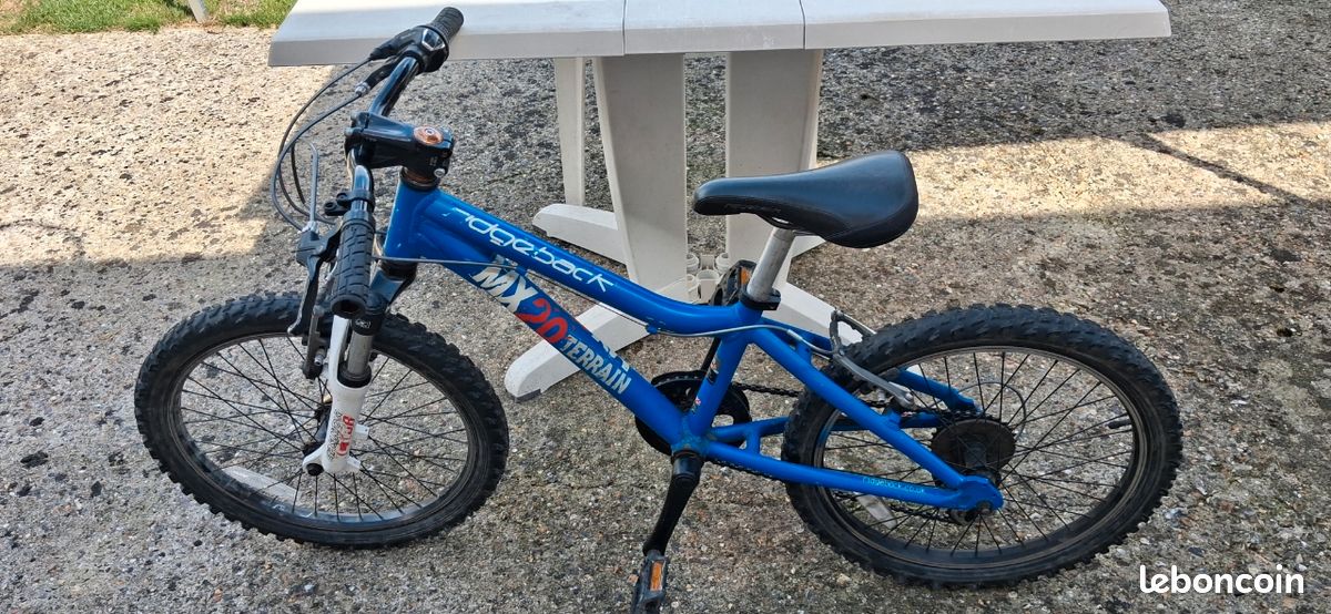 Vélo VTT enfant 20 pouces bleu (image 2)