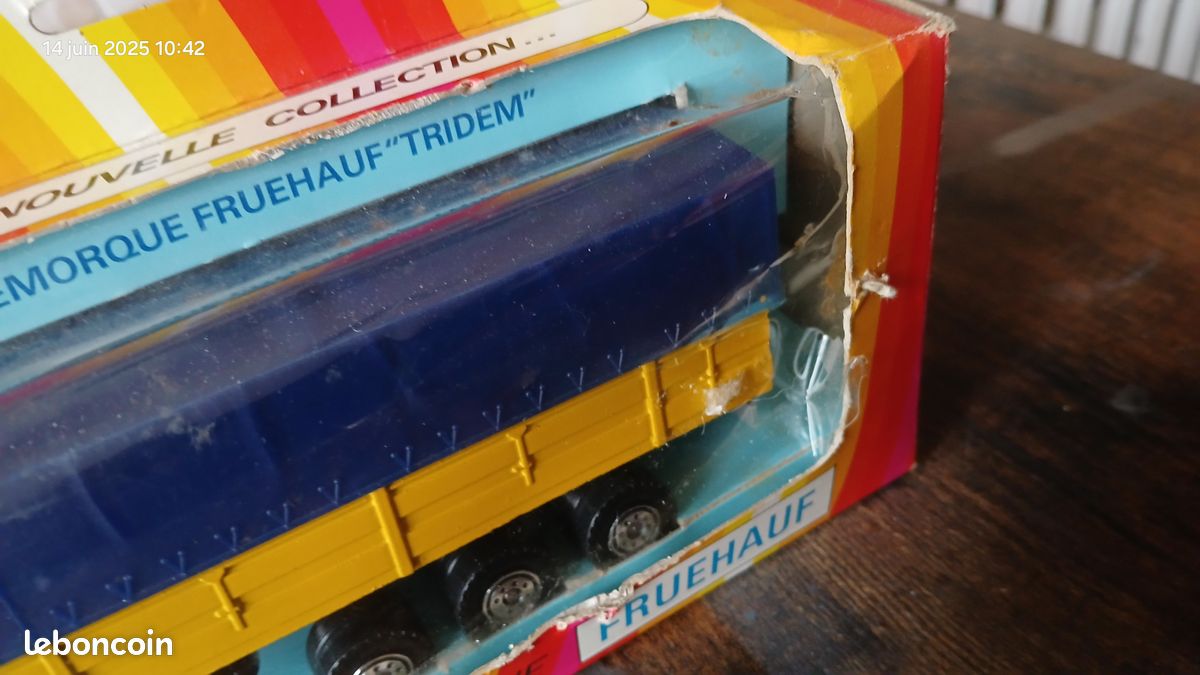 Solido N°389 – Remorque Camion Fardier – Transport Européen – 1/50 – Neuf En Boîte – Vintage