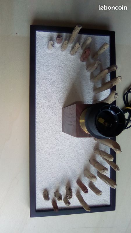Lampe pied en Acajou (image 2)