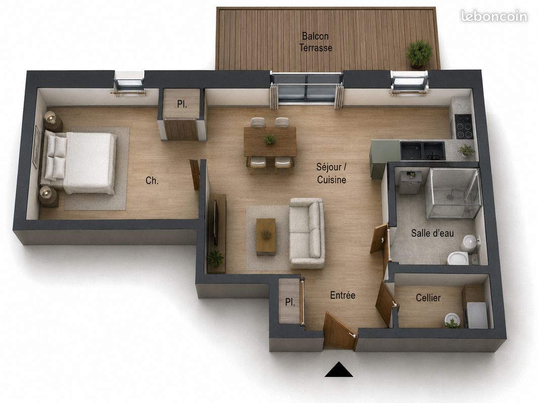 Appartement 2 pièces 47 m² · à Eymet · 47 m² · 145 960 €