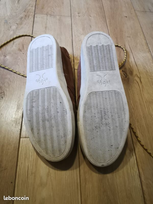 Chaussures Faguo cuir retourné marron 42 (image 4)