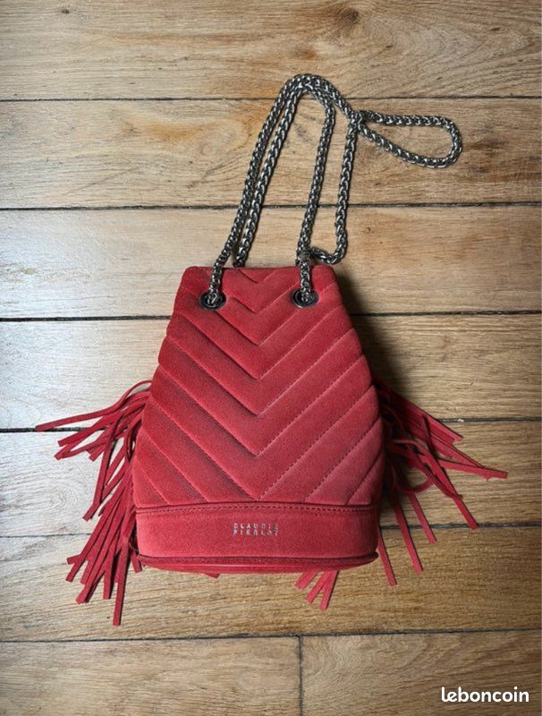 Sac seau franges Claudie Pierlot Accessoires Bagagerie
