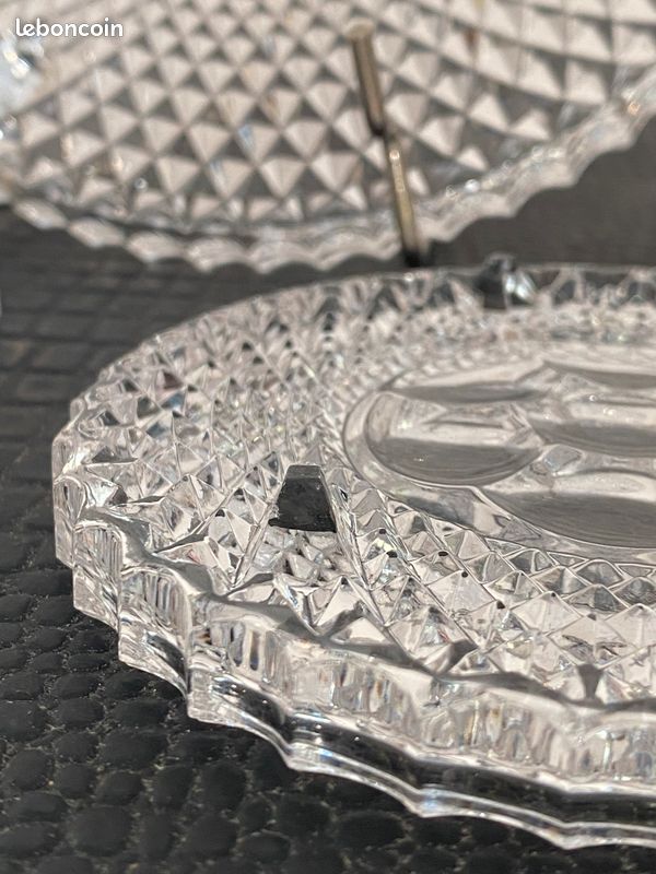 Dessous plat et bouteilles cristal vintage (image 3)
