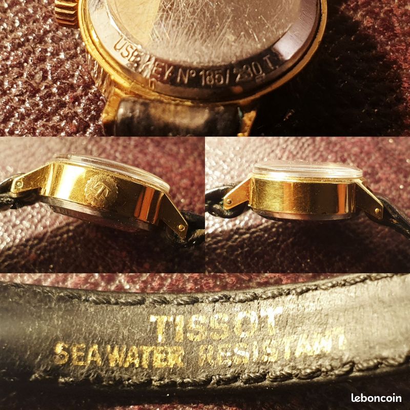 Montre Femme Vintage Tissot Seastar Seven Plaquée Or - Boîte 22 Mm - Mécanique à Remontage Manuel