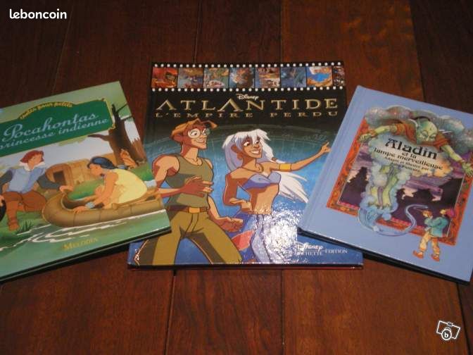 Livres Neufs Pocahontas / Aladin / Atlantide (image 1)