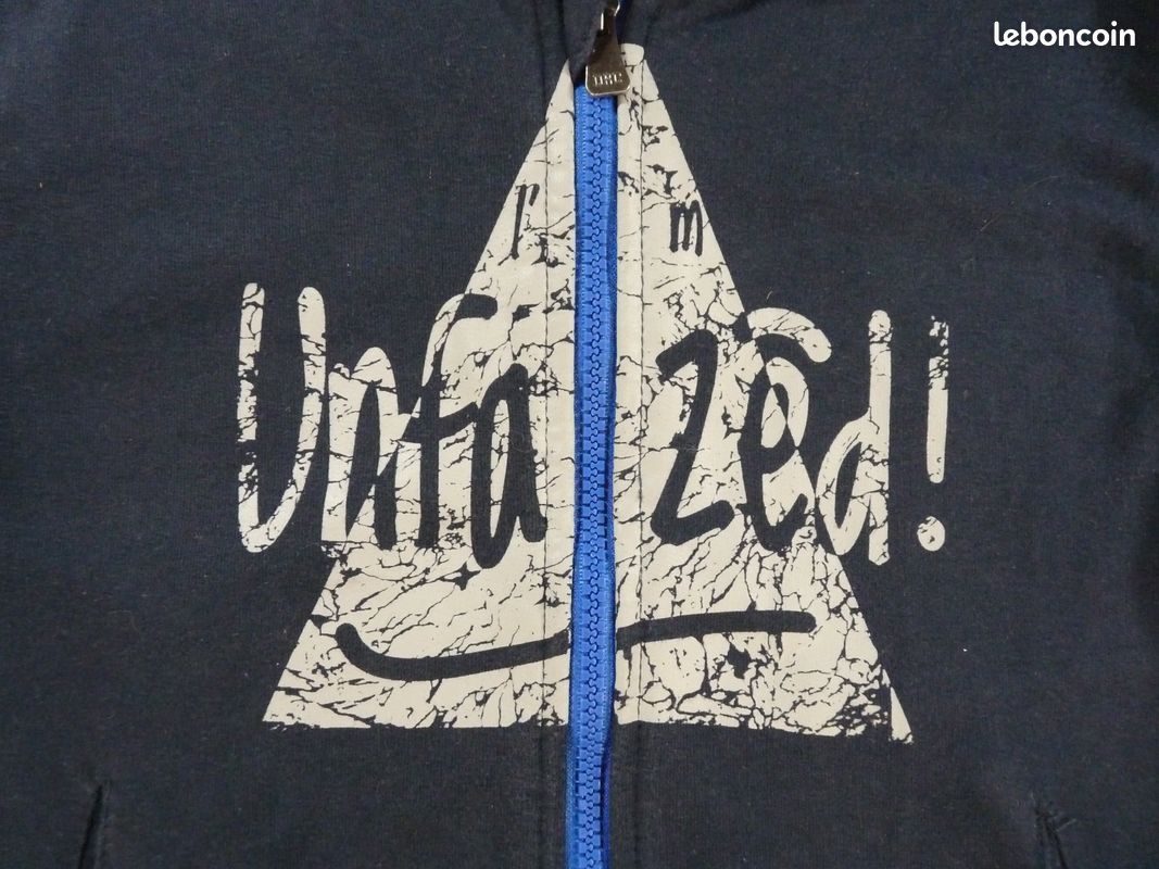 Veste sweat capuche molleton bleu marine Orchestra 4 ans 104 cm garçon (image 2)