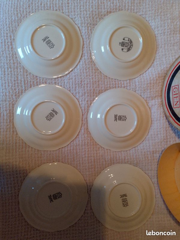 Six assiettes rébus Gien dans sa boîte d'origine (image 6)