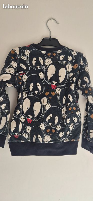 Pull Enfant Catimini 3 Ans - Bleu Et Jaune - 100% Coton - Occasion