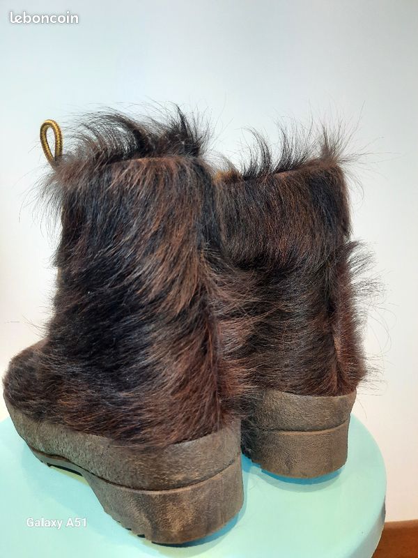 Bottines hiver fourrures vintage année 70 (image 10)