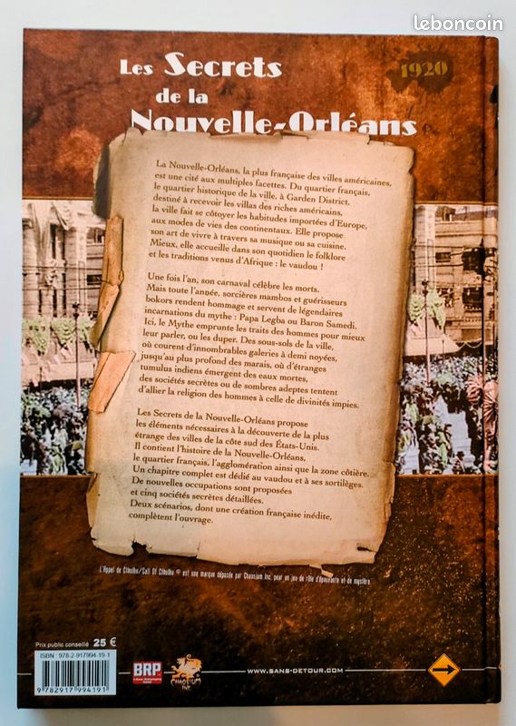 L'Appel De Cthulhu : Les Secrets De La Nouvelle-Orléans - Livre De Jeu De Rôle
