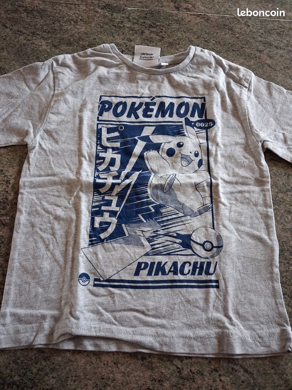 T-shirt 'Pokémon' manches courtes - GRIS - Kiabi - 4.80