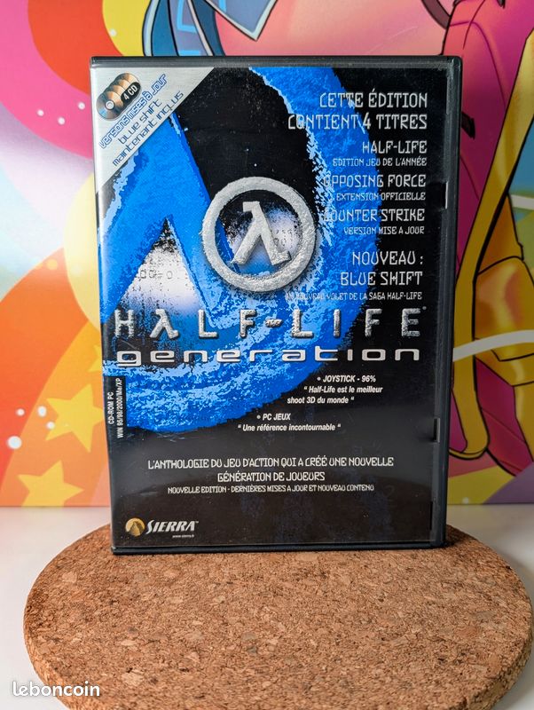 Jeu PC Half-Life Génération - Coffret 4 CD-ROM Français - Bon état