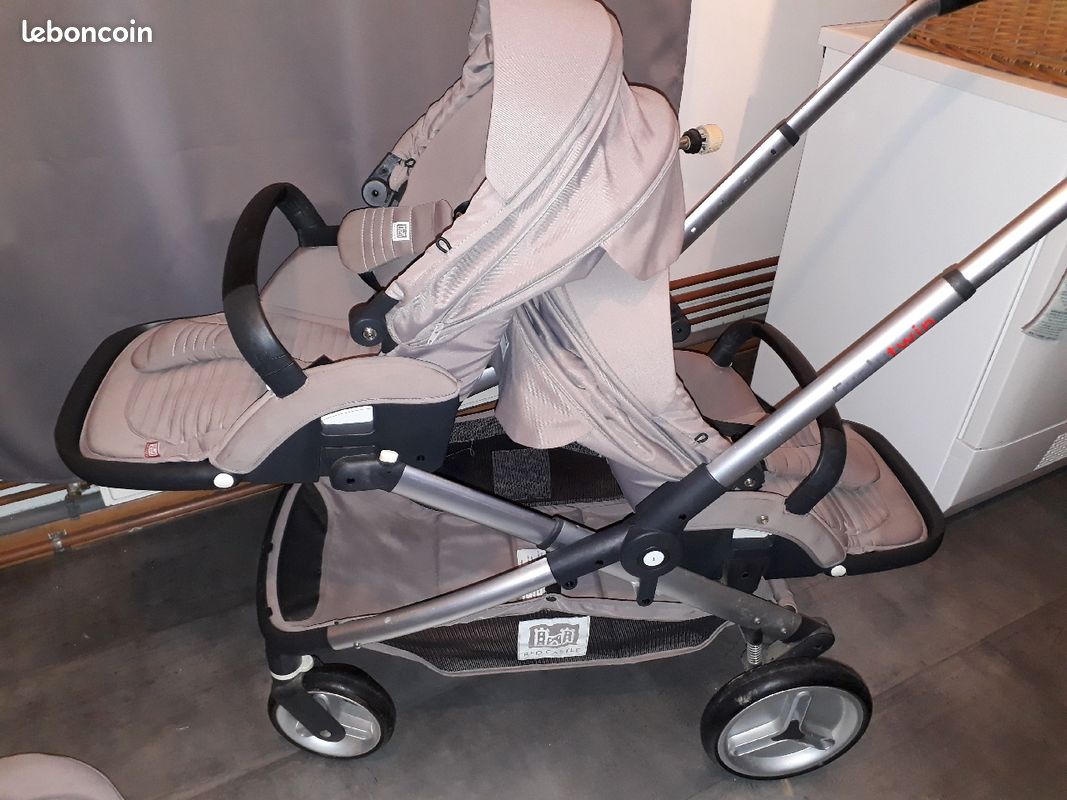 Poussette double evolutwin jumeaux ou enfants rapprochés red castle (image 6)