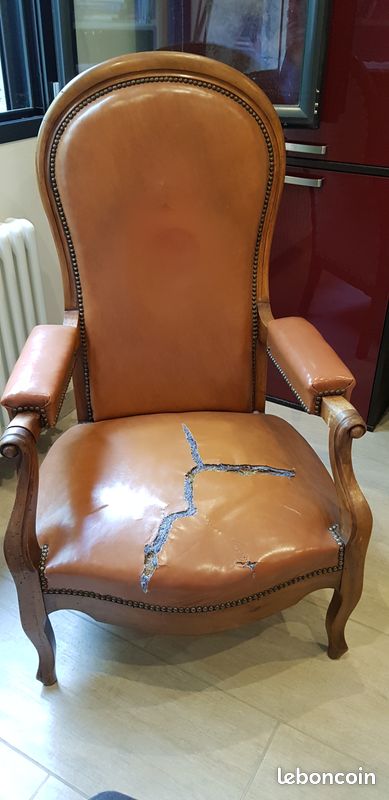 Fauteril voltaire inclinable a refaire (image 1)
