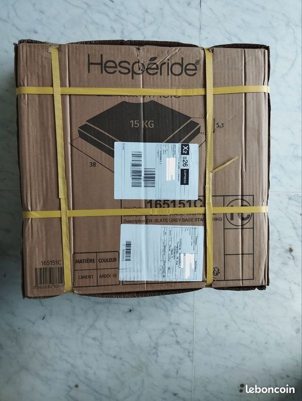 4 dalles de 15kg pour pied de parasol - Neuf (image 1)