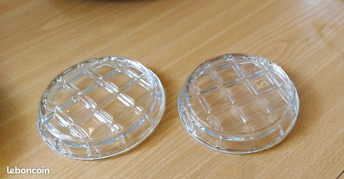 Lot De 8 Dessous De Verre + 2 Dessous De Bouteille En Plastique Vintage - Multicouleur - Occasion