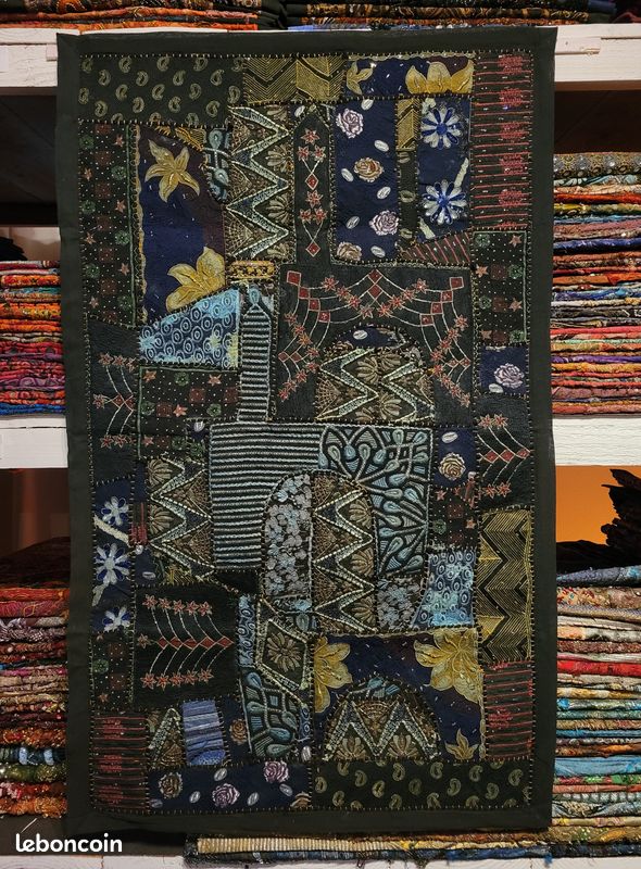 Art indien : tenture murale patchwork (image 10)