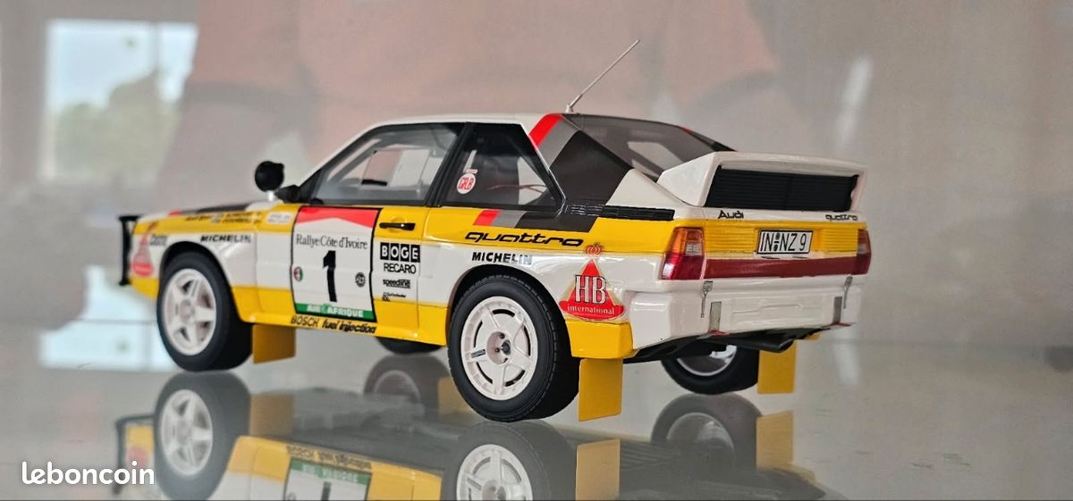 Audi Quattro Rallye N°2 - Lyon-Charbonnières 1984 - 1/43 Altaya/IXO (neuf)
