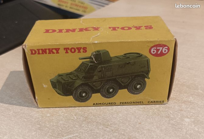 Dinky Toys 676 Personnel Carrier – Grue Miniature, Boîte D'origine, Made In France