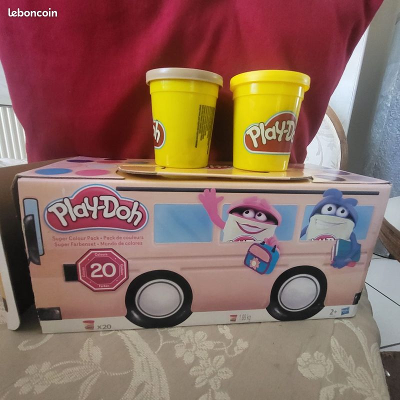 Play-Doh – 20 Pots De Pate A Modeler - Super Couleurs - 84 G Chacun Pte A Paillettes Amz B08p3jf4wh