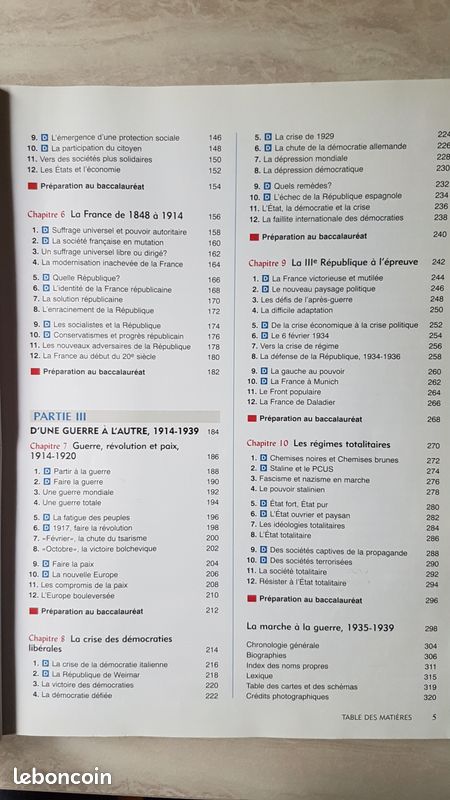 Histoire - Classe de Première - L - ES - S - 2000 (image 3)