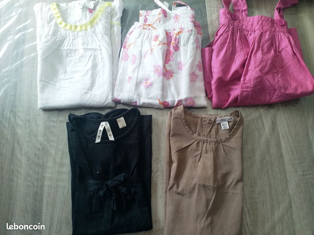 Lot de 5 robes "habillées" fille 5 ans (image 1)