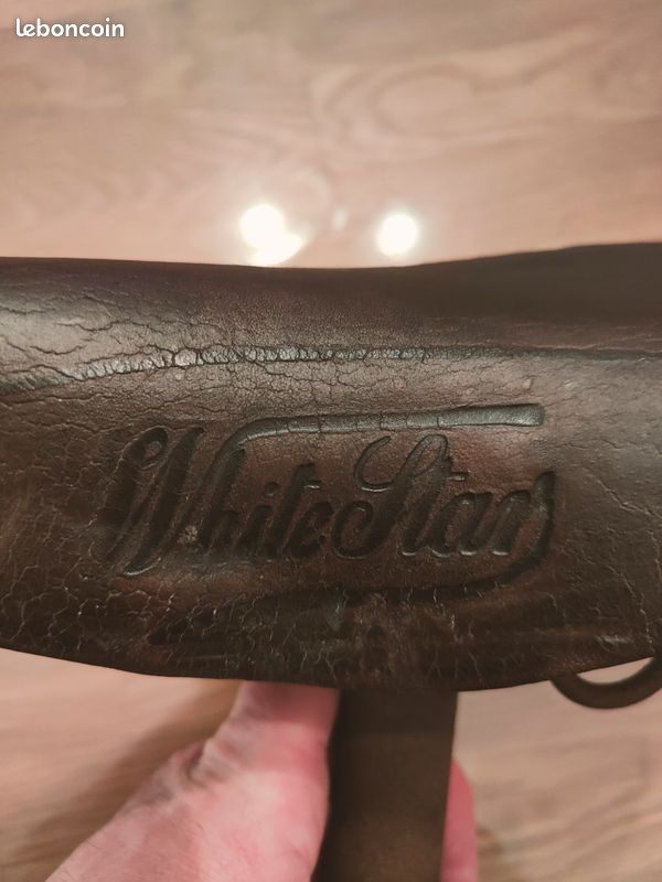 Selle De Vélo Cuir Vintage Années 1920-30 – Potence Décalée – Course – France