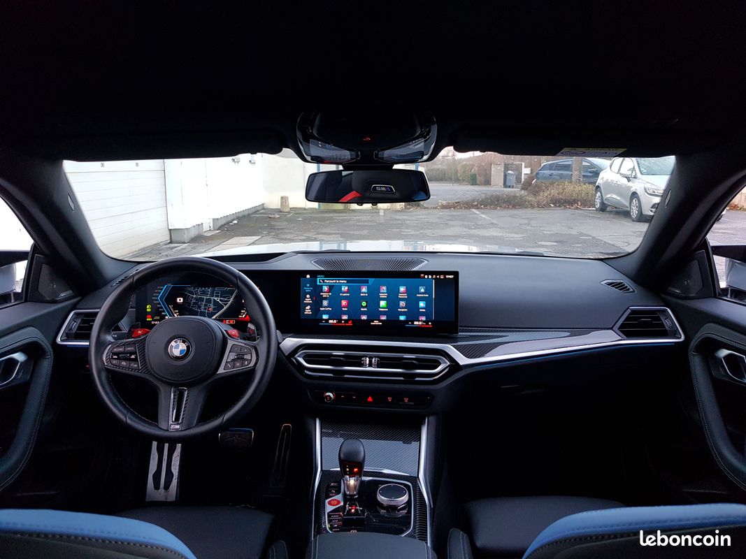 M2 G87 GARANTIE 24 mois BMW incluse neuve 6900 km - Carbone intérieur extérieur, Harman Kardon, Affichage tête haute, Sièges cuir électrique chauffant, Régulateur vitesse adaptatif, Chargeur induction (image 9)