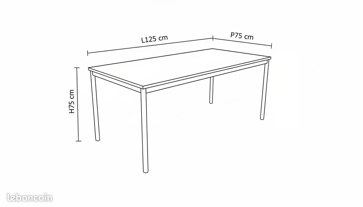 Table Bureau USM Haller 125X75 (image 2)