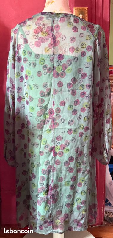 Ensemble effet soie Vert violet One Step (image 2)