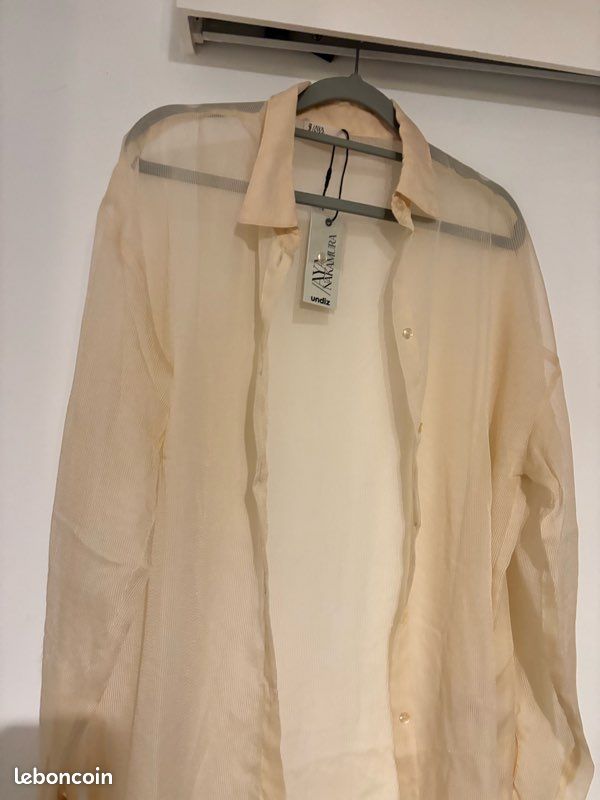 Chemise noire transparente | La Redoute