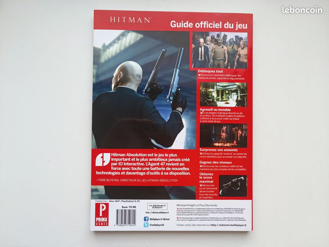Livre guide jeu officiel français - Hitman Absolution - Prima Games (image 2)
