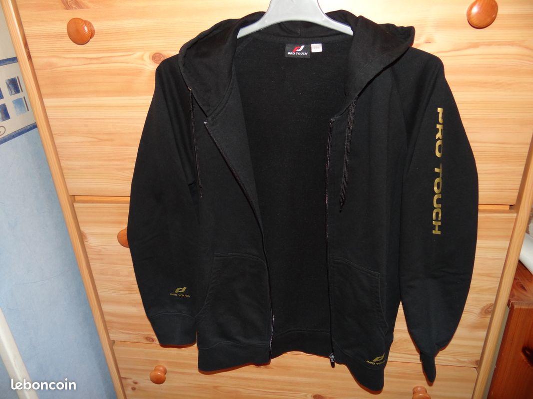 Sweat a capuche pro touch xxs noir (image 1)