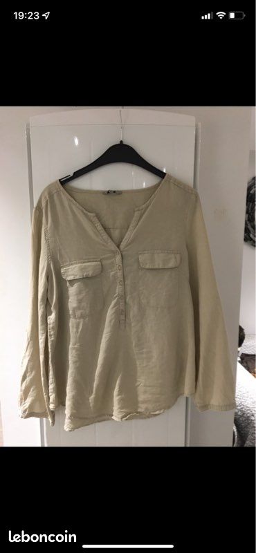 Chemise beige (image 2)