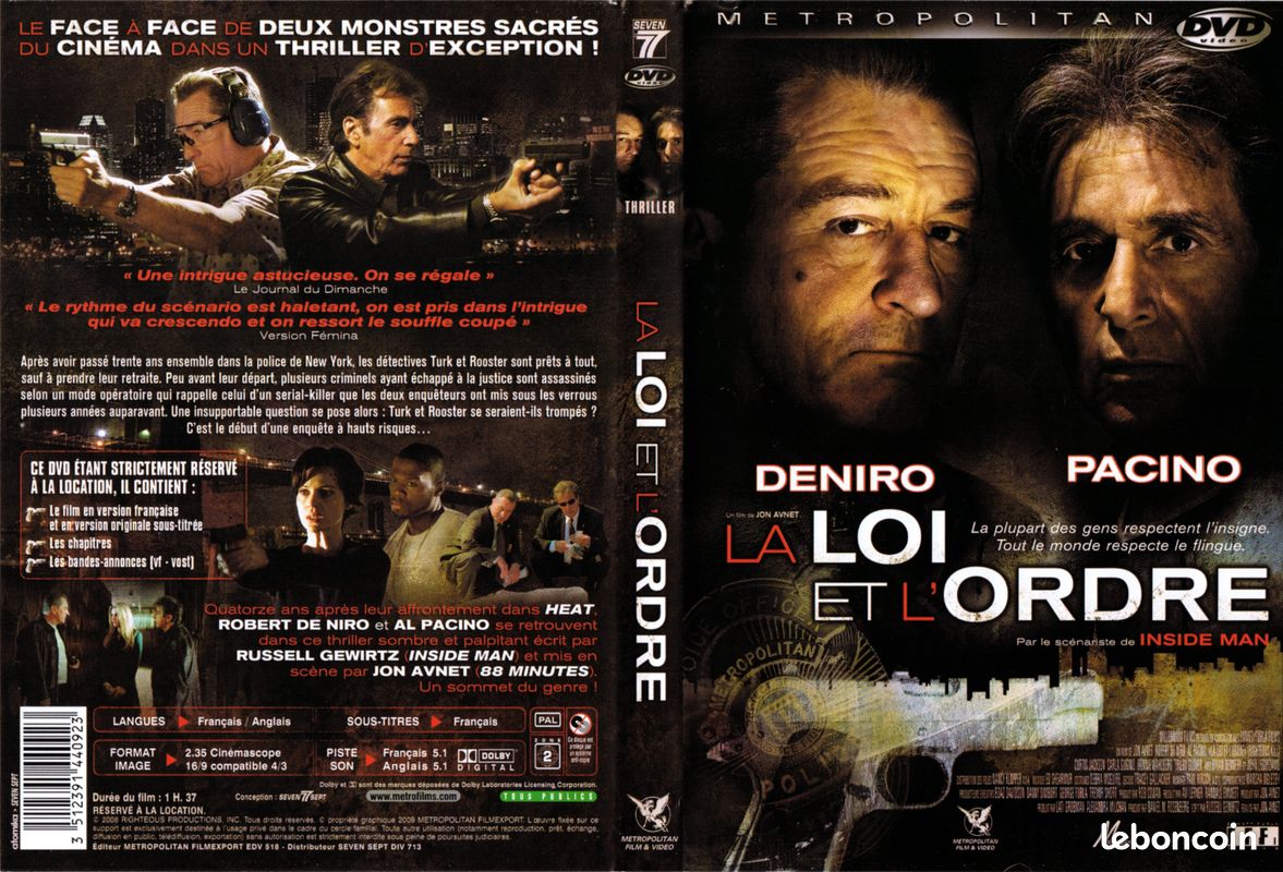 La Loi et l'Ordre DVD (Vf, Vostfr) (image 1)