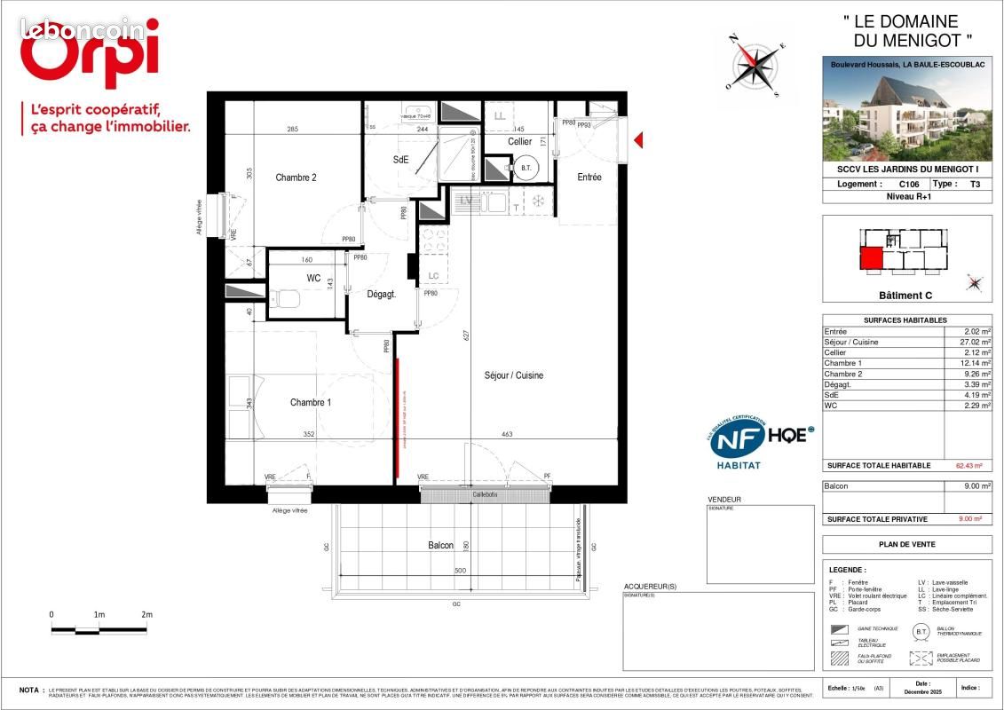 Appartement 3 pièces 62 m² · à La Baule-Escoublac · 62 m² · 313 200 €